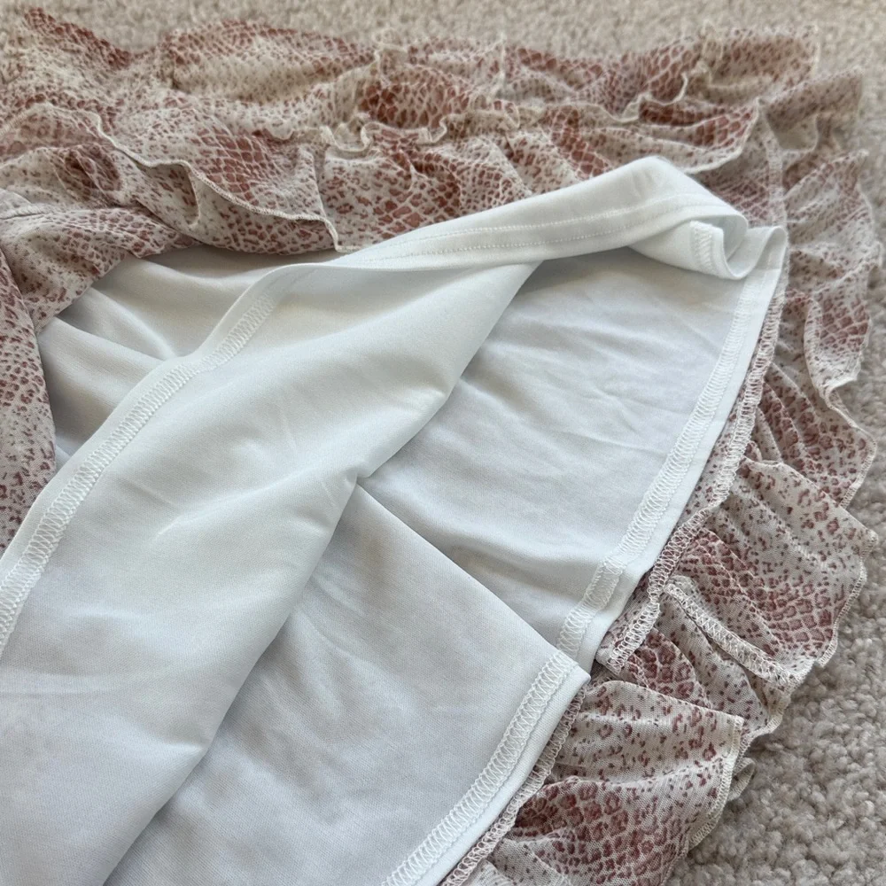 Altar’d State Snake Print Ruffle Skirt - Picture 3 of 6